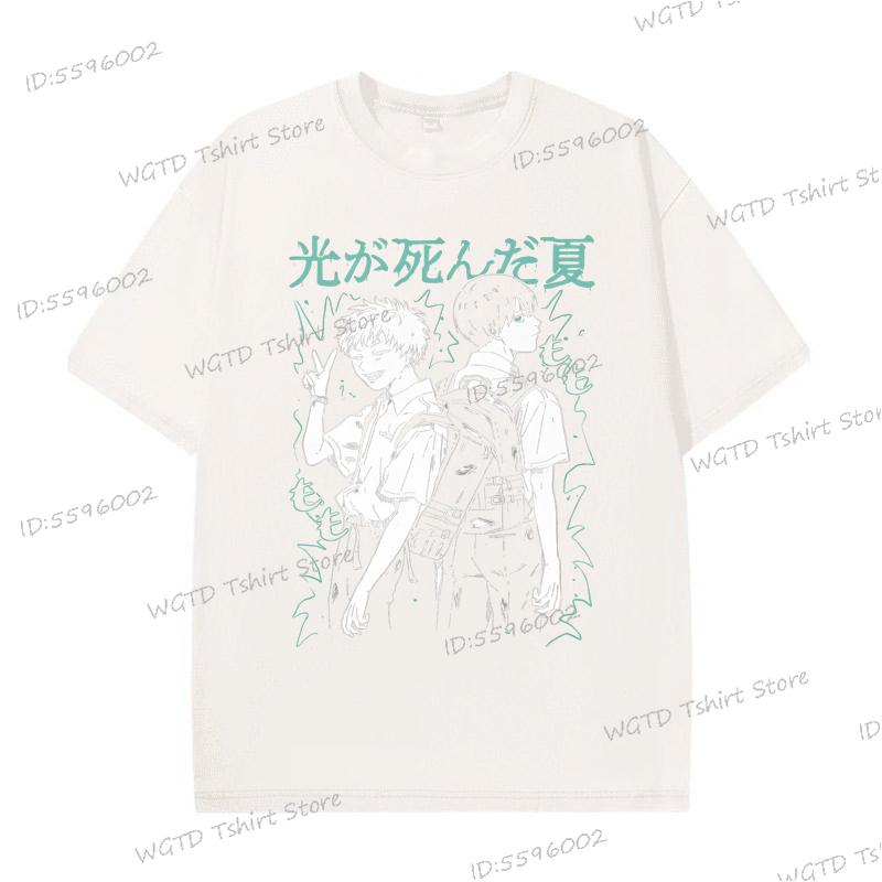 

Летняя футболка Хикару умер, уличная мода Харадзюку, крутая футболка, хлопковая футболка, мужская, женская, аниме одежда, манга, винтажные футболки S