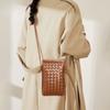 Einfache und stilvolle neue Mini-Handytasche, handgewebte Tasche, trendige Retro-Kleingeldtasche, Umhängetasche für Damen.