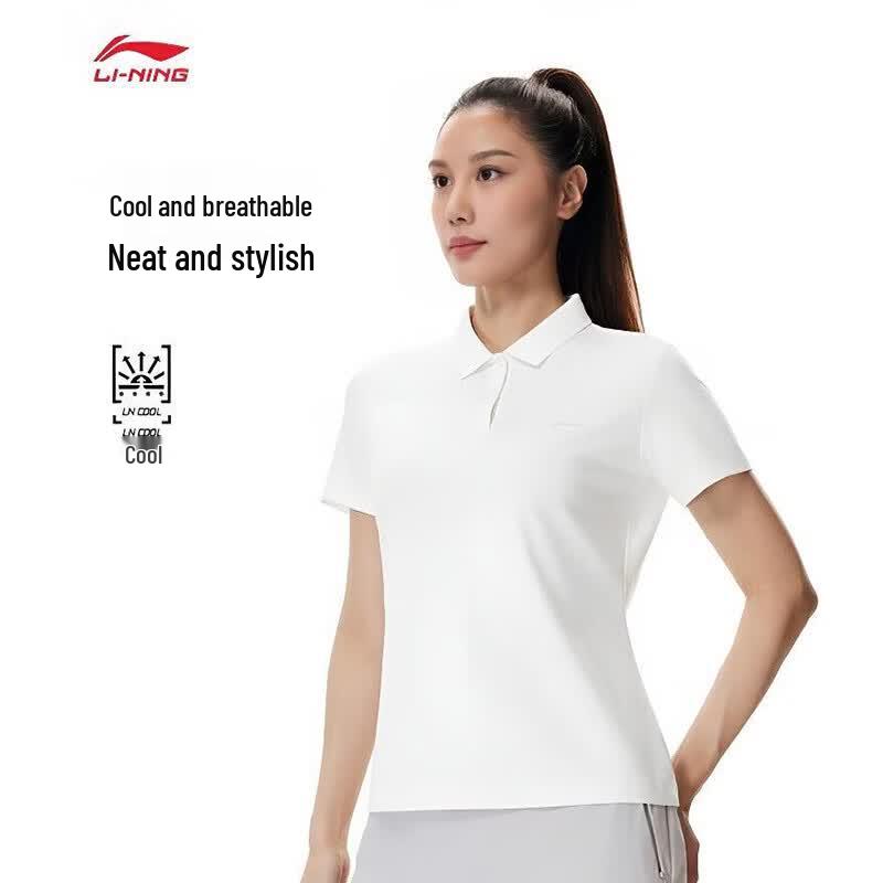 LI-NING Women s Ice-feel Moisture-wicking Polo T-shirt APLW146 XXL