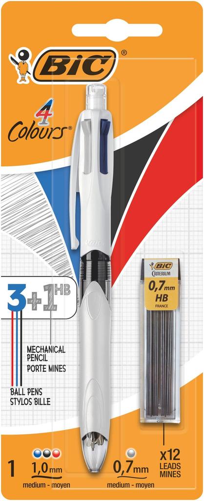 Bic 946050 Blister 4 Colors Refill Multicolor Bz662 Multi-Function + Pen,