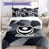 Portsmouth FC Printed 3PCS Bedding Set Breathable Duvet Cover with Pillowcases Decorative Bed Linen for Bedroom Home