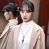 2020 Personalized Crystal Water Drop Versatile Sweater Chain Women'S Simple Long Necklace