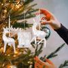 2025 neue Rentier Weihnachtsornamente Acryl Hirsch Tischornamente Beleuchtete Weihnachtsbaumhaus Dekorationen Andenken