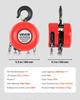 Hand Chain Hoist, 1 Ton Capacity, Manual Chain Block with Upgrade G70 Galvanized Chain, 2.44 m Lifting Height, Heavy Duty Pulley Hoist for Garage