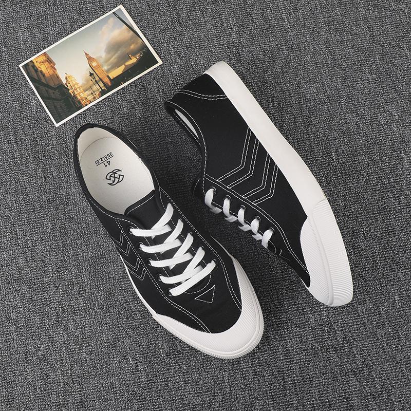 Fashion Canvas Casual Shoes Men lace up breathable Outdoor Walking Footwear Surface Flats Men Shoes Loafers Boat Shoes men flats