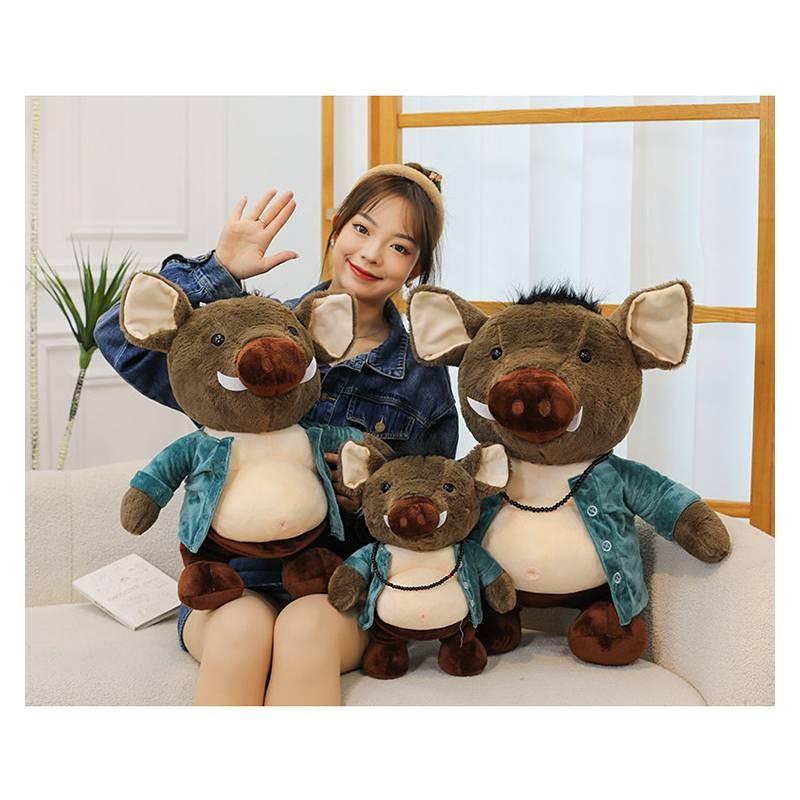 Adorable Plush Pig Bajie Doll Soft Toy Black Myth Wukong Keychain Gift For Girls