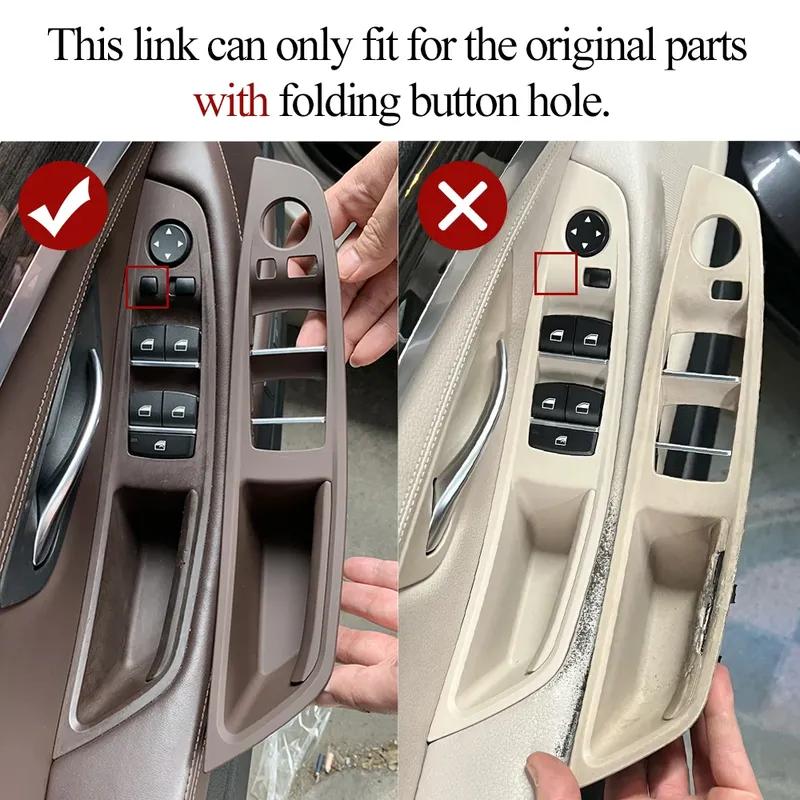 For BMW 5 Series F10 F11 F18 520 523 Front Door Inner Handle Interior Door Panel Driver Seat Switch Frame Storage Box Cover