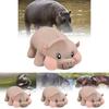 Adorable Hippo Plush Toy Cozy Bed Hugging Pillow Perfect For Sleeping And Cuddling