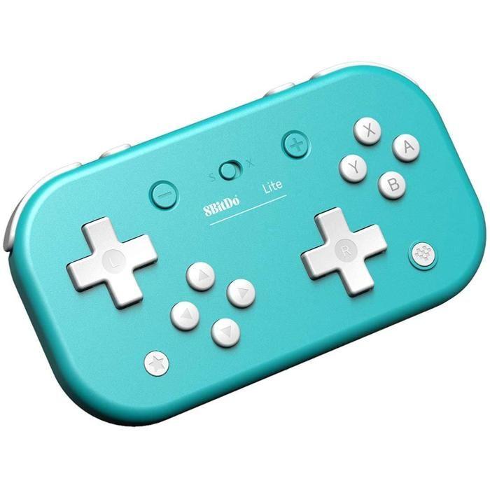 8BitDo Lite Turquoise Manette Bluetooth Pour Switch Lite, Switch Et Windows