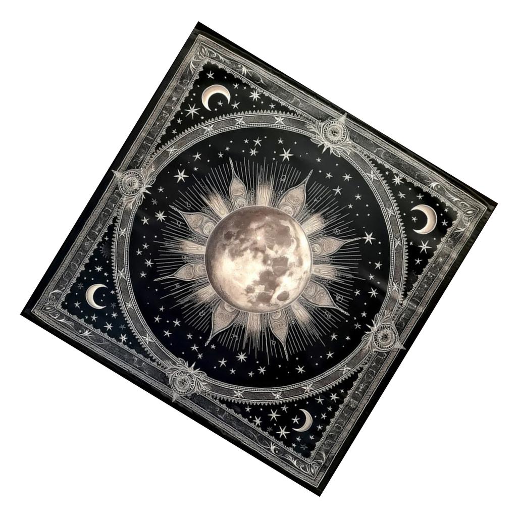 Square Divinations Tapestry Moon Planet Astrology Tablecloth Tarot Tablecloth Table Cloth Witchcrafts Supplies