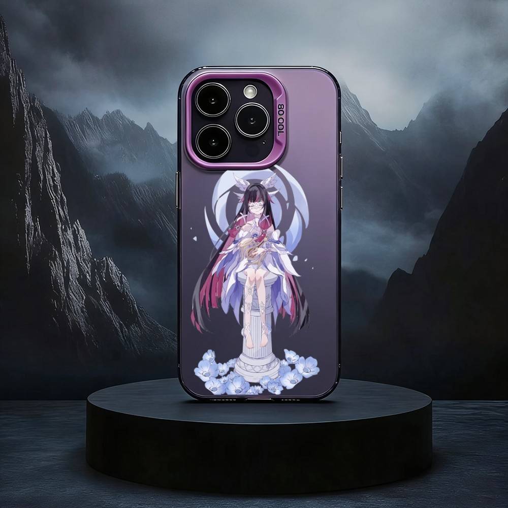 

C-Colombina Genshin Phone Case For iPhone17,16,15,14,13,12,11 Plus,Pro Max Black Candy silver phone case iPhone16promax