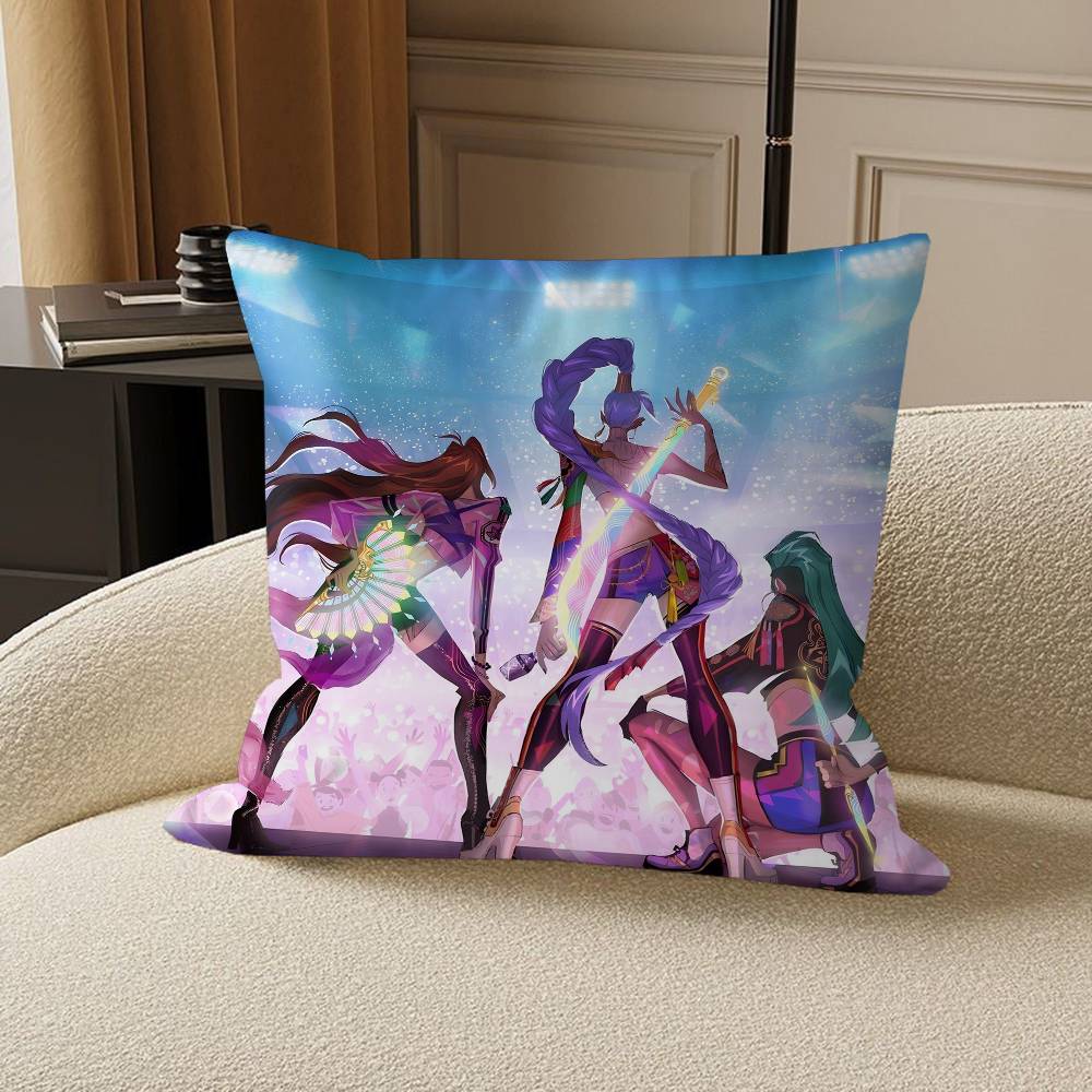 

K-Kpop Demon Hunters Personalized picture text home decorative pillows Household Gifts 45x45cm 12x12Inch