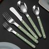 Colorful Handle Cutlery 304 Stainless Steel Creativity Gift Flatware Knife Fork Spoon Drop Ship