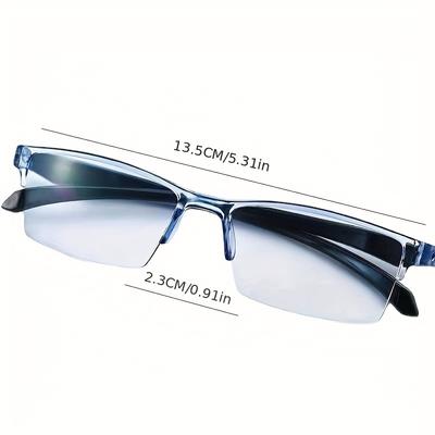 Intelligent Zoom Reading Glasses Fashion Presbyopic Glasses Unisex Transparent Eyewear +100 To +500