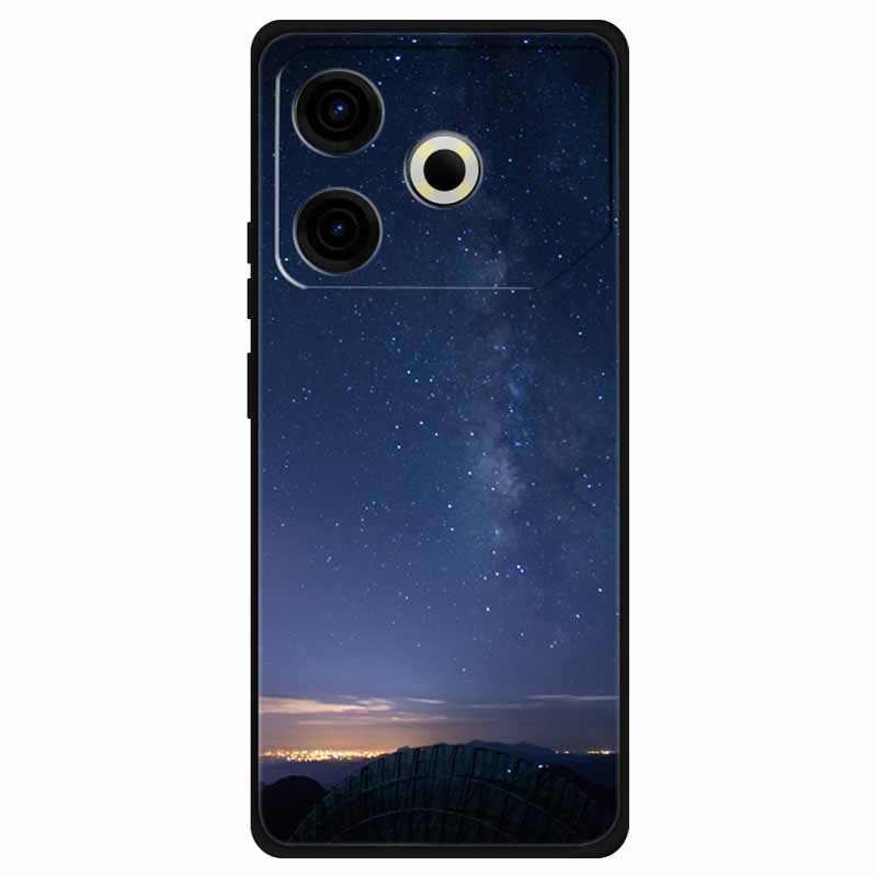 For Tecno Pova 6 Neo Case Silicone Soft Flower Space Fashion Cover For Tecno Phantom X2 Pro Cases Landscape Paint Covers Cute