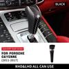 Real Hard Carbon Fiber Cover for Porsche Cayenne 2011 2012 2013 2014 2015 2016 2017 Car Gear Shift Knob Interior Accessories