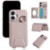 Crossbody Cards Solt Wallet Leather Cute Mirror Ring Holder Case For iPhone 16 Pro Max 15 Plus 14 13 12 11 Lanayrd Bear Cover