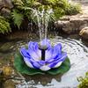 Lotus Solar Bird Bath Fountains Floating Free Standing Solar Fountain Easy Install for Garden Pond Pool Fish Tank and Outdoor