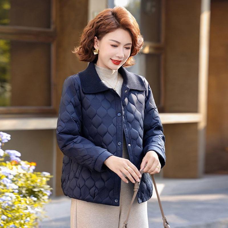

Short autumn and winter cotton jacket cotton jacket new cotton jacket autumn and winter cotton jacket women 5XL [recommended 150-80kg] синий
