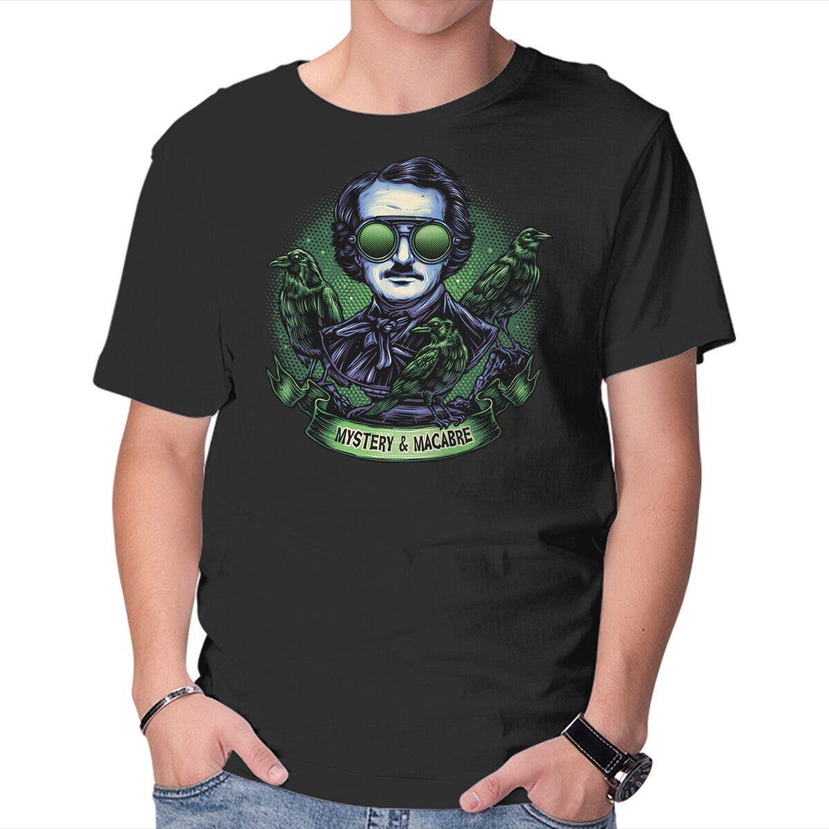 Unisex Crew Neck T-Shirt Mystery And Macabre Graphic Short Sleeve Casual Tee XXXXL