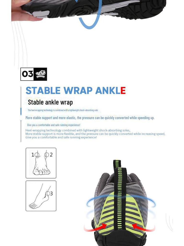 Unisex Non-Slip Breathable Hiking Shoes: Cross-Border Outdoor, Soft Sole, Wear-Resistant, Ideal for Cycling & Casual Sports