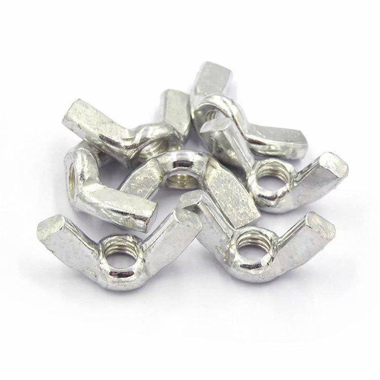 Cold Forged Fine Thread Butterfly Wing Nut Yuanbao Sheep Horn Hand-Tightened Nut