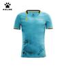 Kelme Maglia Allenamento Calcio Manica Corta Uomo Nuova Scollo a V Top Calcio Running Sport Basket Traspirante Asciugatura Rapida T-shirt