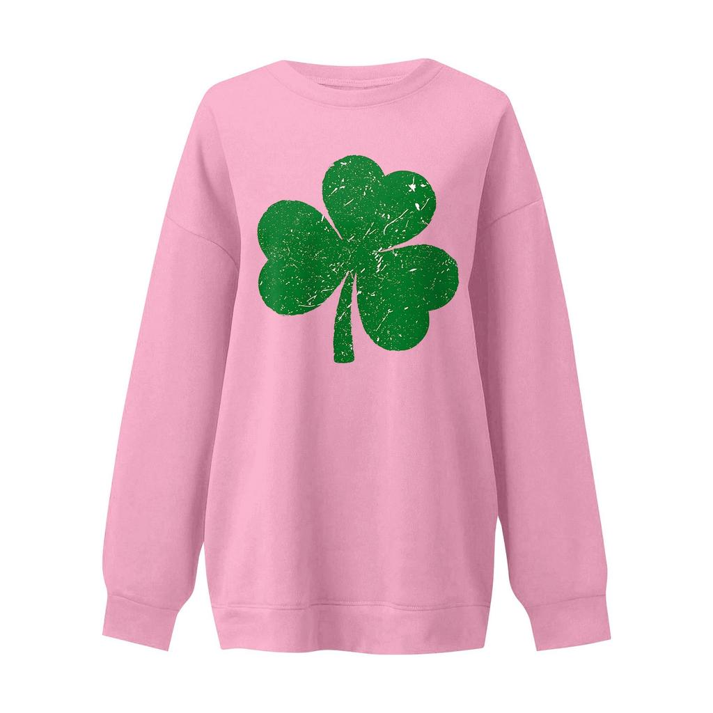 Women's Casual Fashion Valentine's Day Print Long Sleeve O-Neck Sweatshirts Pullover Top