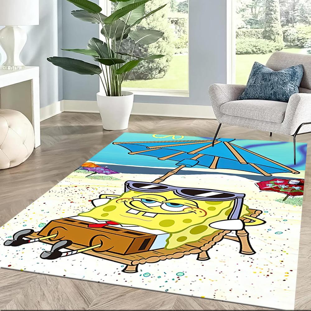Spongebob And Friends Square Rugs Are a Great Choice for Living Rooms, Bedrooms, Home Décor, and As Gifts.