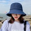 Foldable Raw Edge Fisherman Hat Sunshade Sun Protection Cap Versatile Thin Bucket Hat  Women