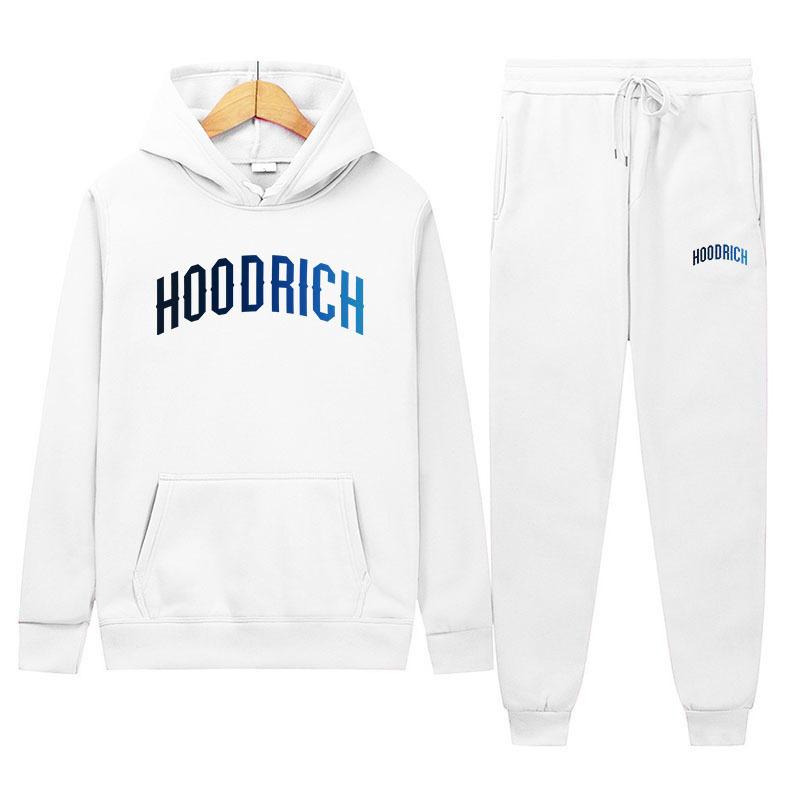 Set Două Piese Hanorac cu Imprimeu Model Hoodrich și Bluză de Trening