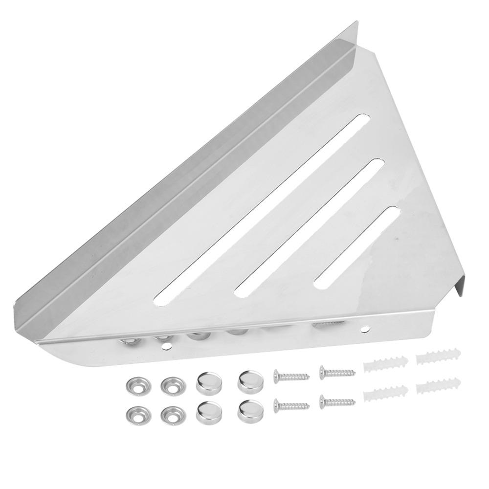 Silver Shower Corner Shelf Stainless Steel Bathroom Shelf Organizer  Bathroom Storage