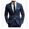 Giacca da smoking nera da uomo slim fit a un bottone per la primavera