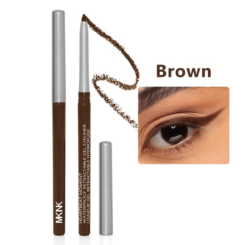 

1/2pcs High Pigmented Eyeliner Pencil Waterproof Black Brown Eyeliner Gel Pencil Smudge-Proof Lasting&Beginner-Friendly Makeup темно-коричневого кольору
