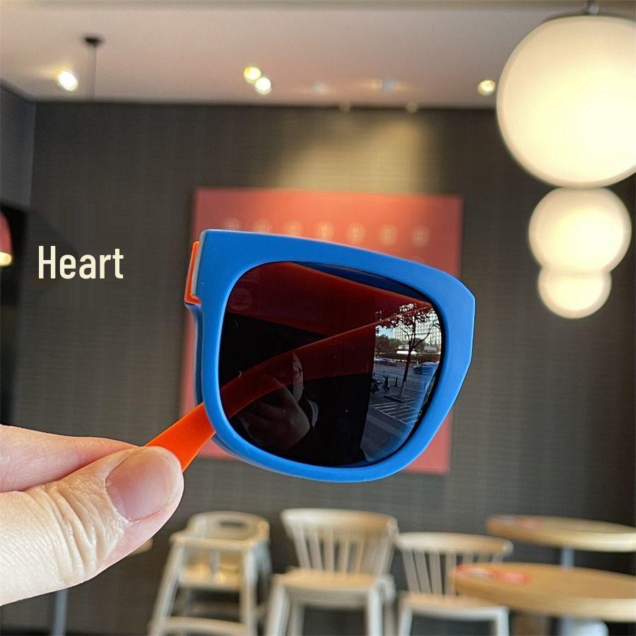 

Portable UV Sunglasses with Lanyard for Boys and Girls - Foldable, Protective Summer Glasses