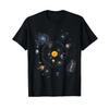 Solar System T Shirt Perfect for Space Enthusiasts Vintage Washed Top For Everyday Wear Fashion Designer Clothes Graphic