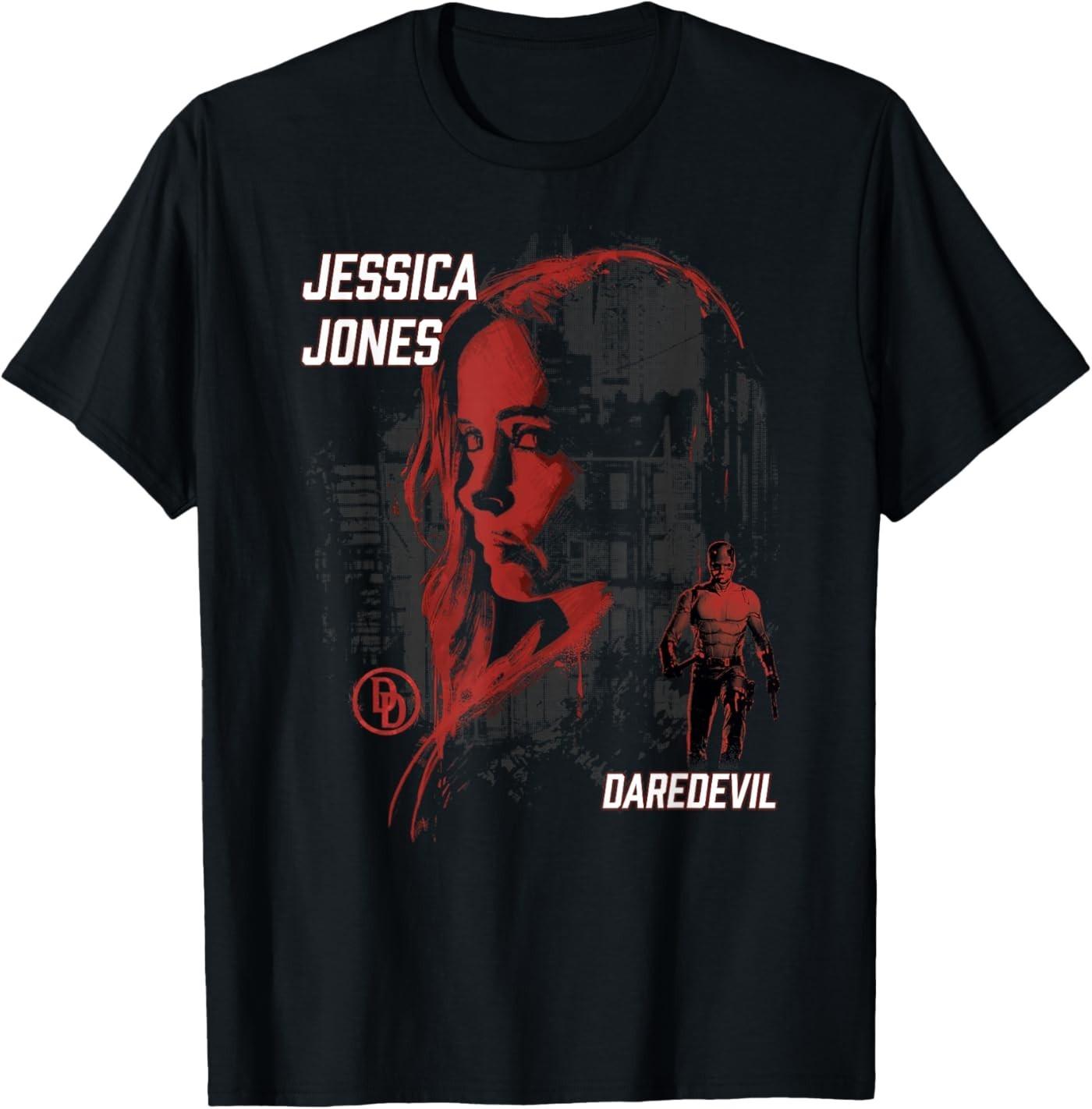Daredevil Born Again Jessica Jones Portrait Unisex T-Shirt S разноцветный