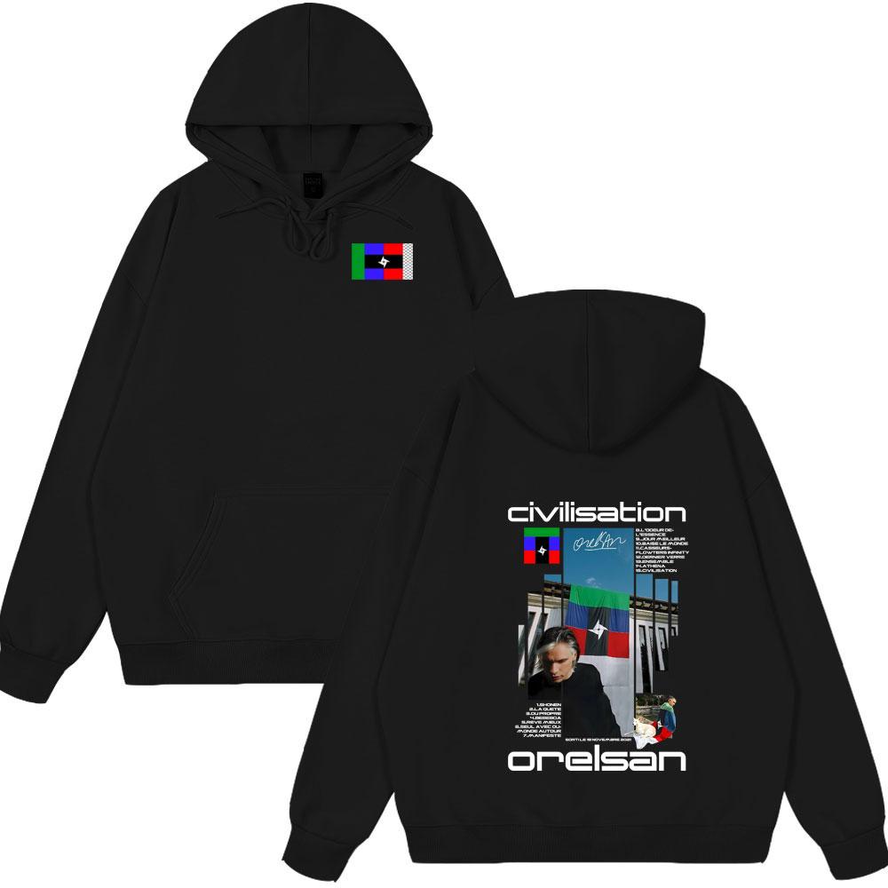 

Hot Sale Hoody Rapper Orelsan Civilisation Album Hoodie Women Hip Hop Fashion Streetwear Male Casual Oversized New Style Clorhes 3XL