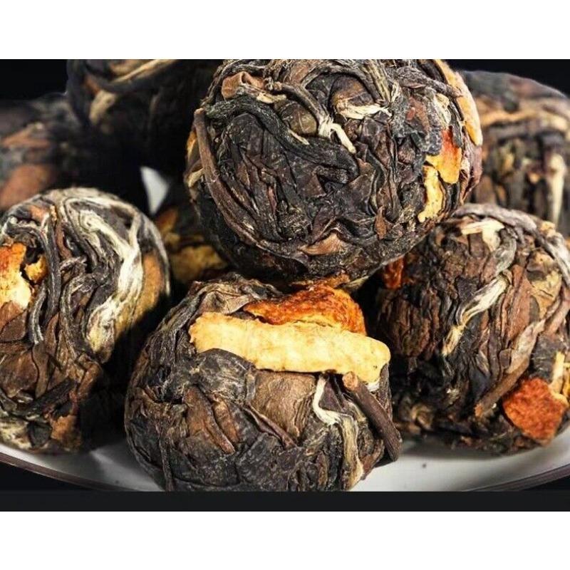 500g ChenPi White Tea Fuding Old White Tea Longzhu Xinhui Chen Pi Small Tea Cake