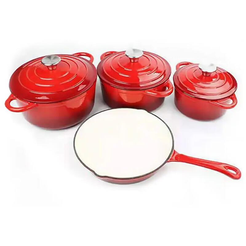 Wutuo Enamel Cast Iron Cookware Set