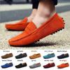 Size 38-48 Mens Casual Peas Shoes Suede Leather Men Loafers Moccasins Slip On Flats