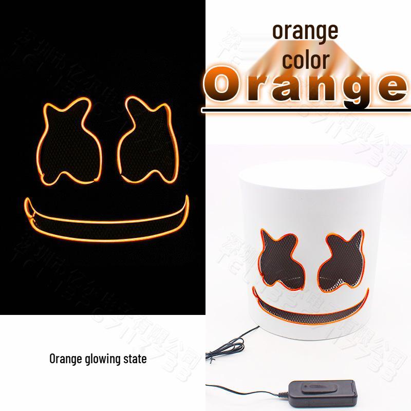 Светодиодная маска Marshmello - Головной убор для DJ-фестиваля и Хэллоуин-вечеринки