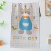 New 34*74cm Large Hand Towel Decorative 4 Layer Cotton Gauze Tea Towel Quick Dry Cartoon Washcloths for Home Restaurant