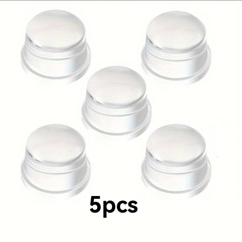 

5 Clear Silicone Door Stopper No Drill Self Adhesive Mute Anti-Collision Door Bumper Wall Guard for Household Reusable Door Stop