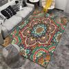 Bohemian Style Rug with Elegant Floral Pattern Suitable for use as an anti-slip game mat for living room and bedroom sofas
