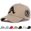 Unisex Gothic Letter A Embroidery Baseball Caps Spring And Autumn Outdoor Adjustable Casual Hats Sunscreen Hat