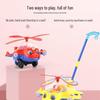 Kids Push-Along Airplane Toy with Sound and Propeller