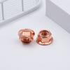 12Pcs High Quality Tool Flashed Exhaust Copper M8 Nut 8mm Nuts High Temperature Nuts