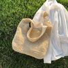 Large Capacity Straw Bag Women's Leisure New Versatile Shoulder Bag Woven Season Seaside Vacation Beach Bag