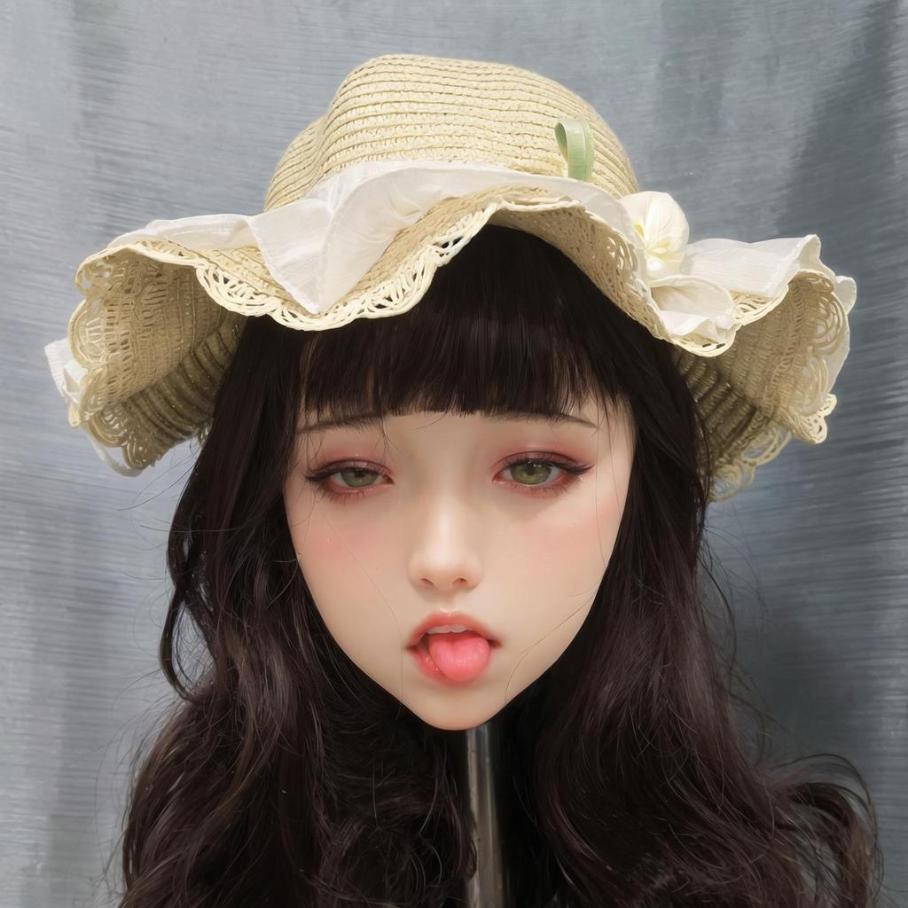 Hlava sexuální panenky pro dospělé Vynikající make-up Tpe Měkká gumová hlava Vyřezávaná s ústy Orální sex Sexuální hračka pro dospělé muže